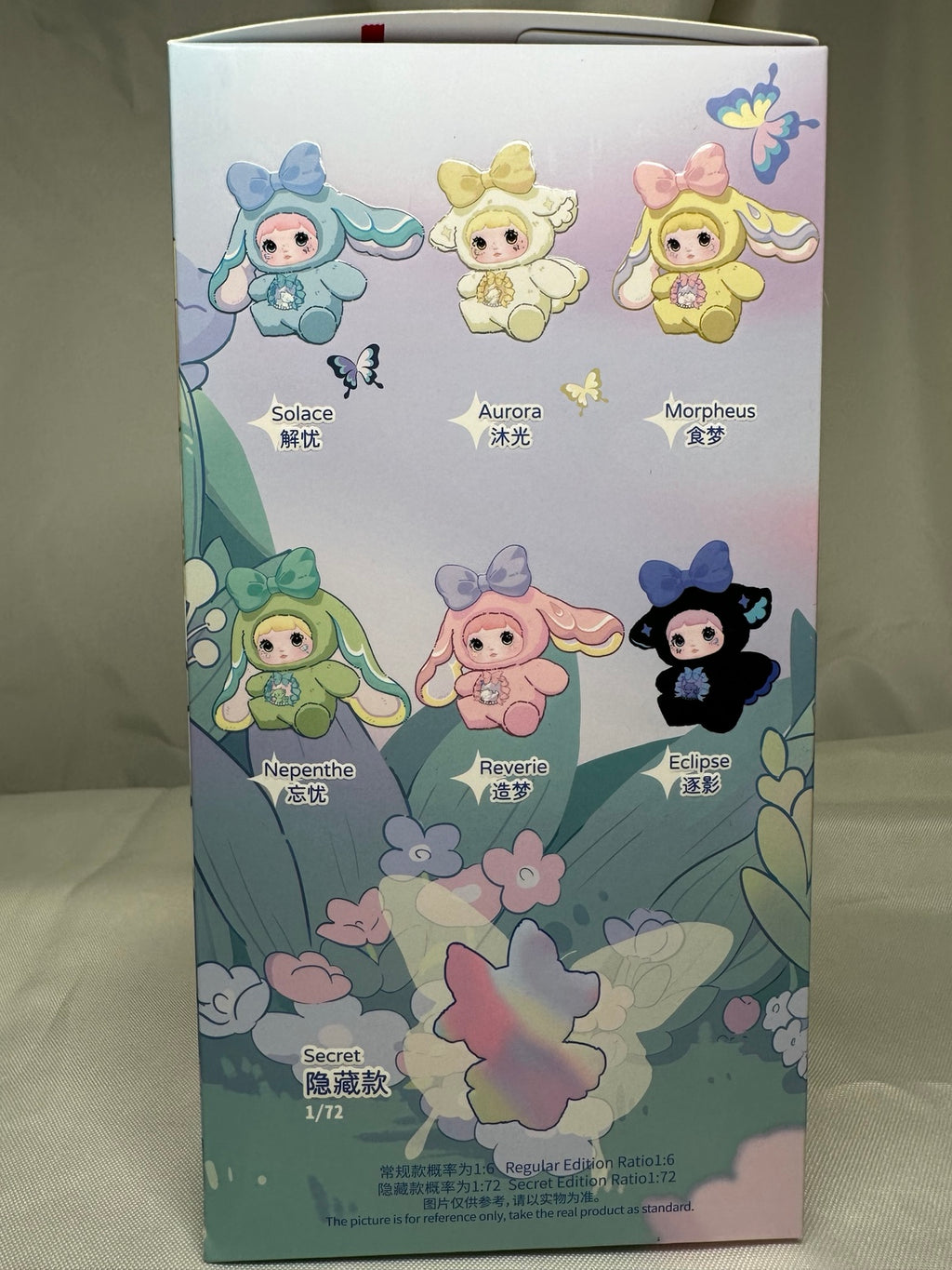 Nommi Fantasy World character assortment and secret design on packaging